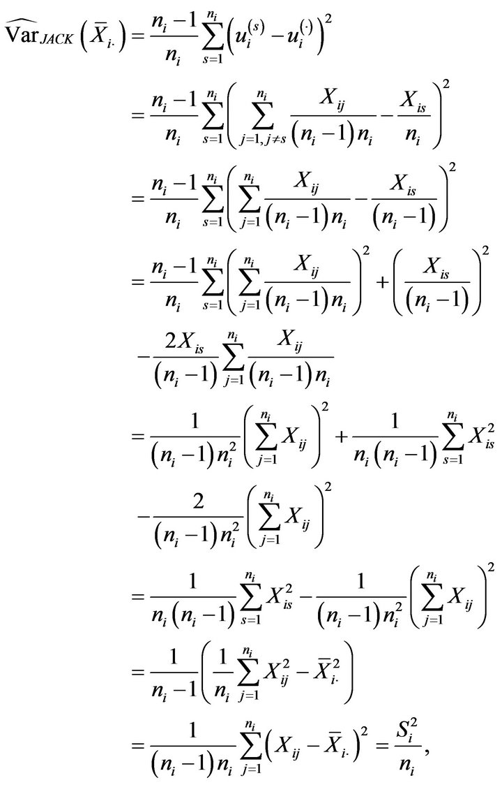 Stratified Sampling Formula