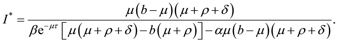 Analysis of a Delayed SIR Model with Exponential Birth and Saturated ...