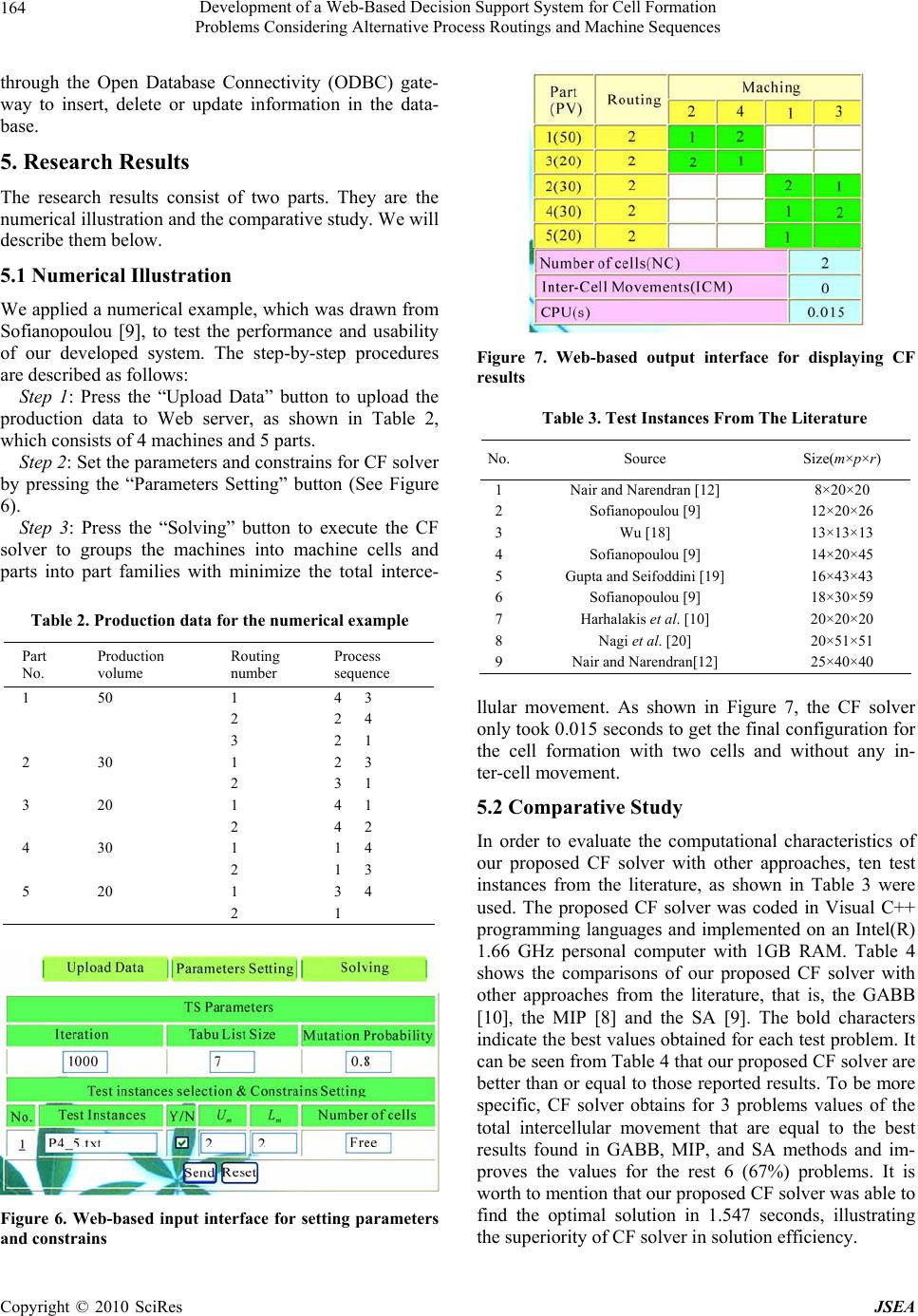 Development of a Web-Based Decision Support System for Cell Formation ...