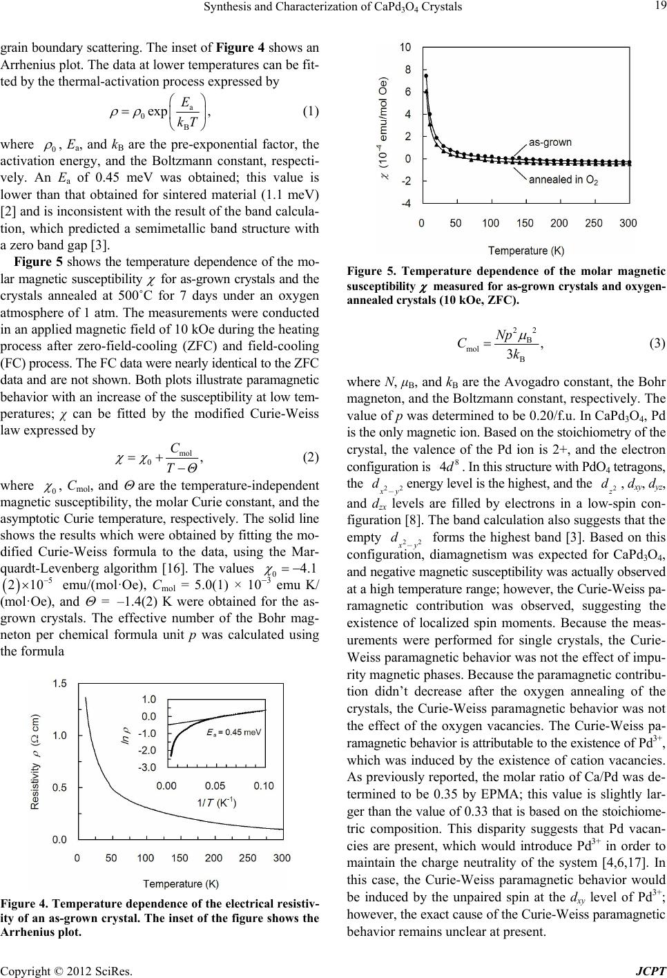 Synthesis and Characterization of CaPd<sub>3</sub>O<sub>4