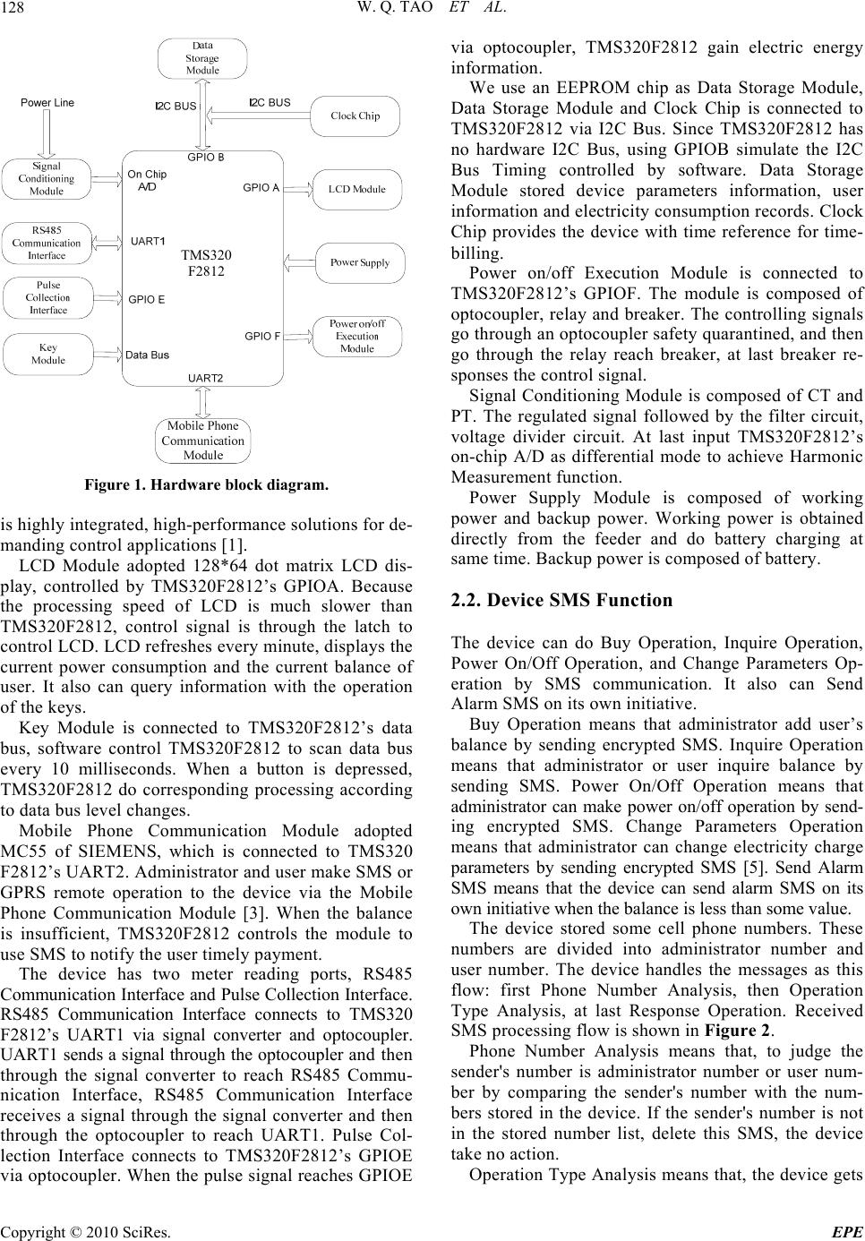 Design of Multi-User Electric Power Management Device
