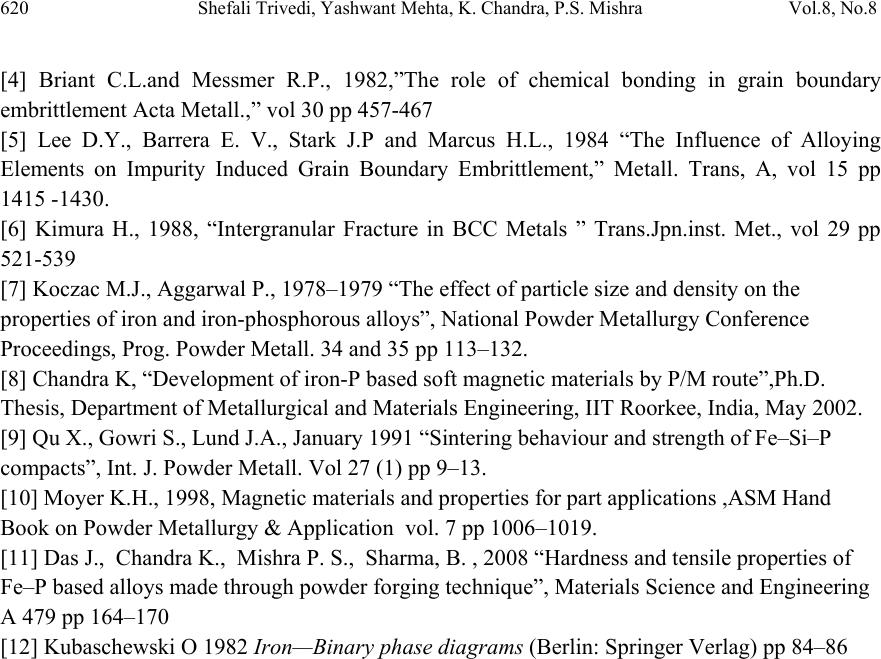 Effect of Chromium on the Mechanical Properties of Powder-Processed Fe ...