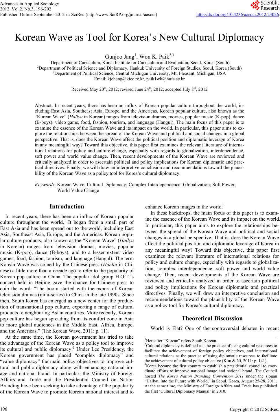 korean wave in india research paper