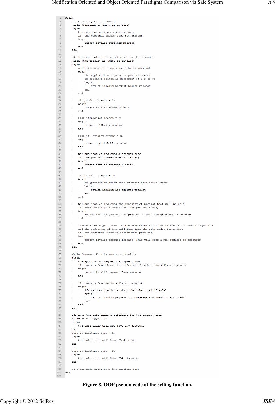 Notification Oriented and Object Oriented Paradigms Comparison via Sale ...