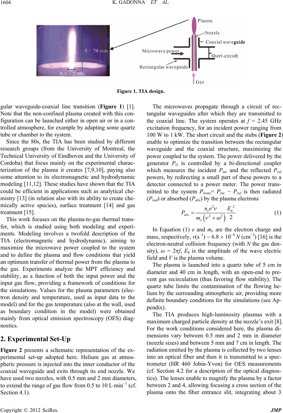 Study of Gas Heating by a Microwave Plasma Torch