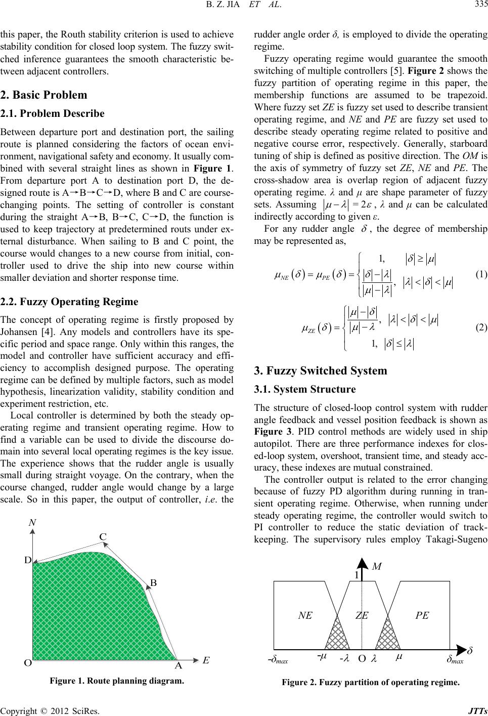 Design and Stability Analysis of Fuzzy Switched PID Controller for Ship ...
