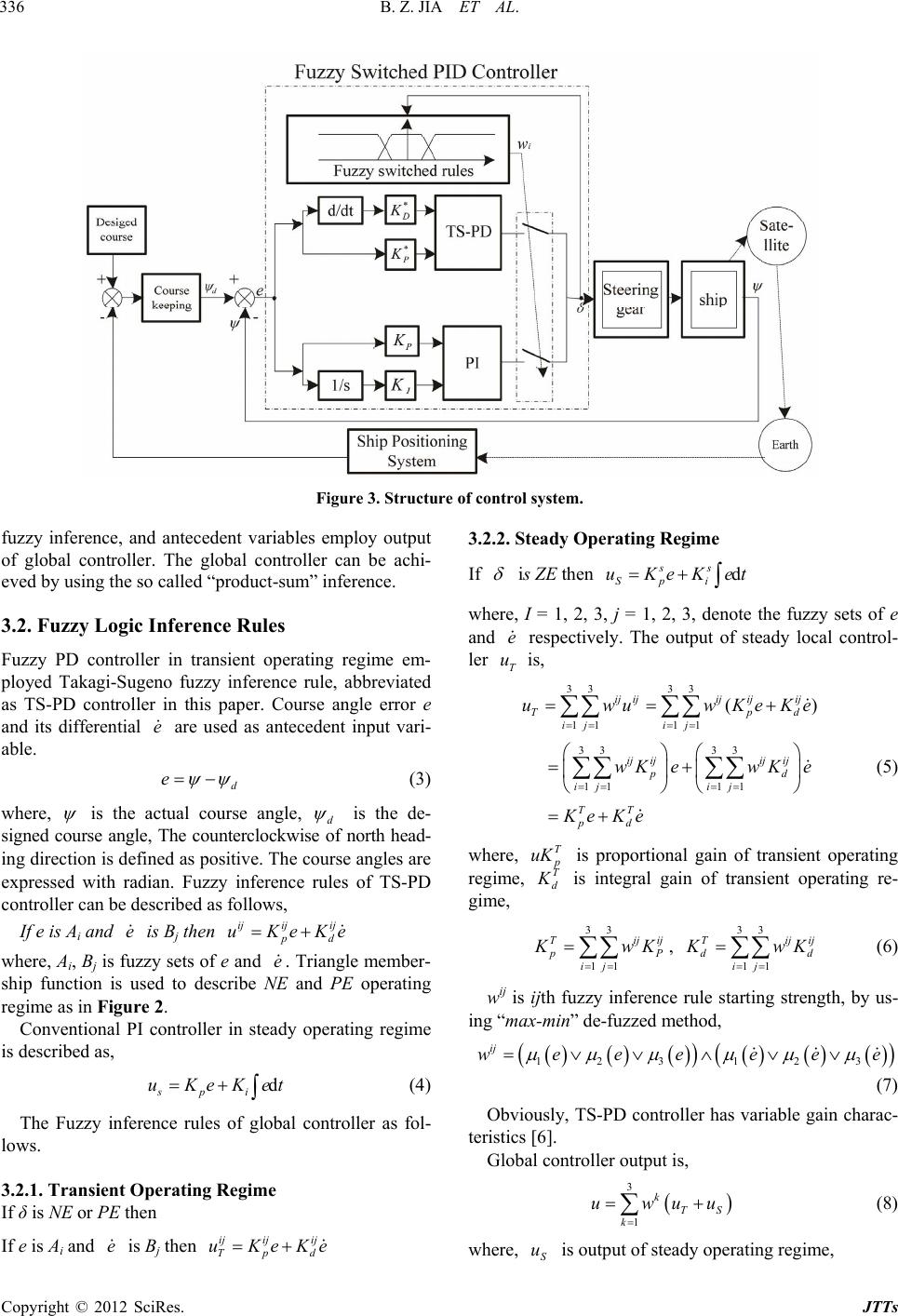 Design and Stability Analysis of Fuzzy Switched PID Controller for Ship ...