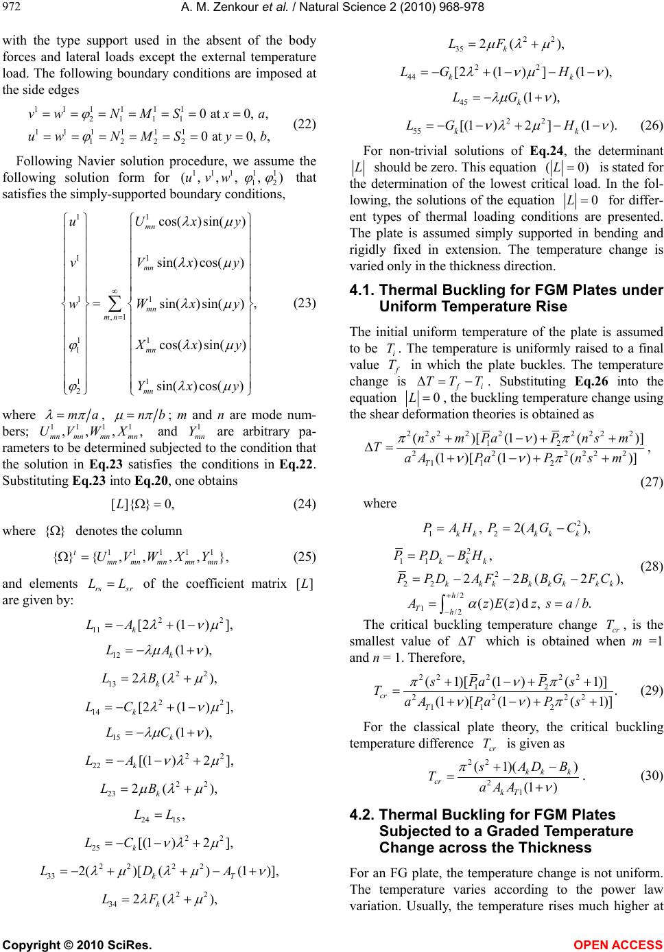 Thermal buckling analysis of ceramic-metal functionally graded plates