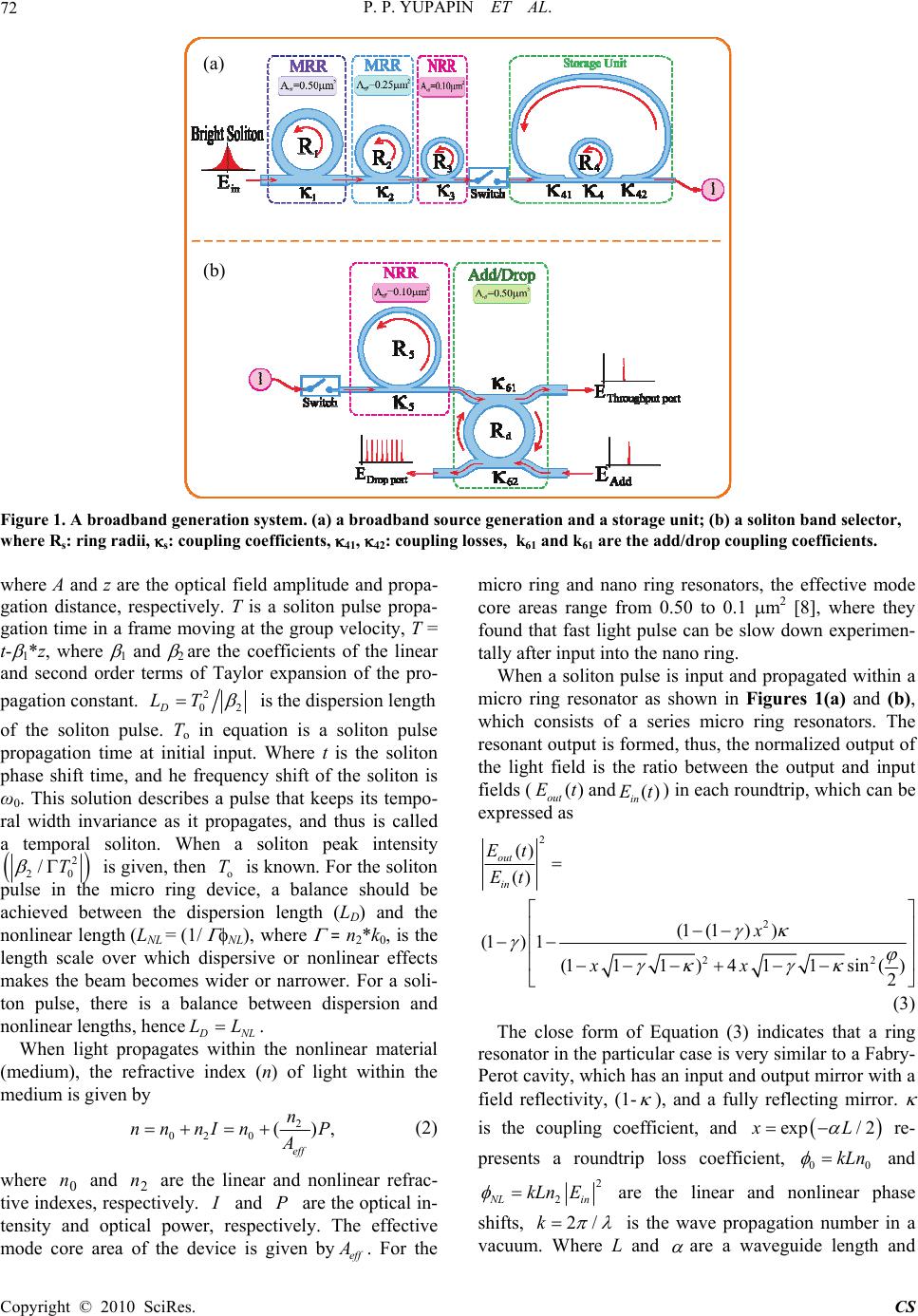 New Communication Bands Generated by Using a Soliton Pulse within a ...