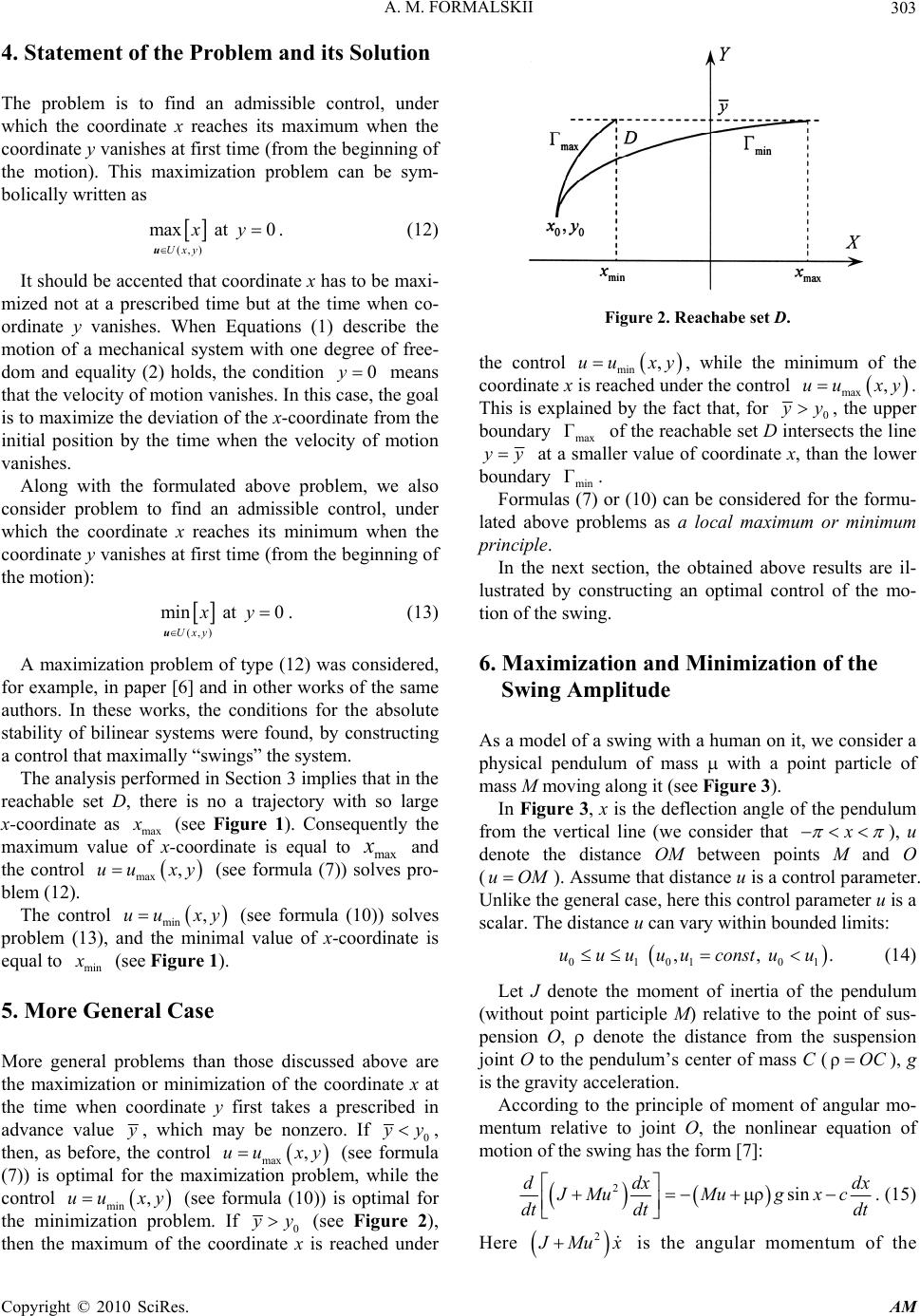 On the Design of Optimal Feedback Control for Systems of Second Order