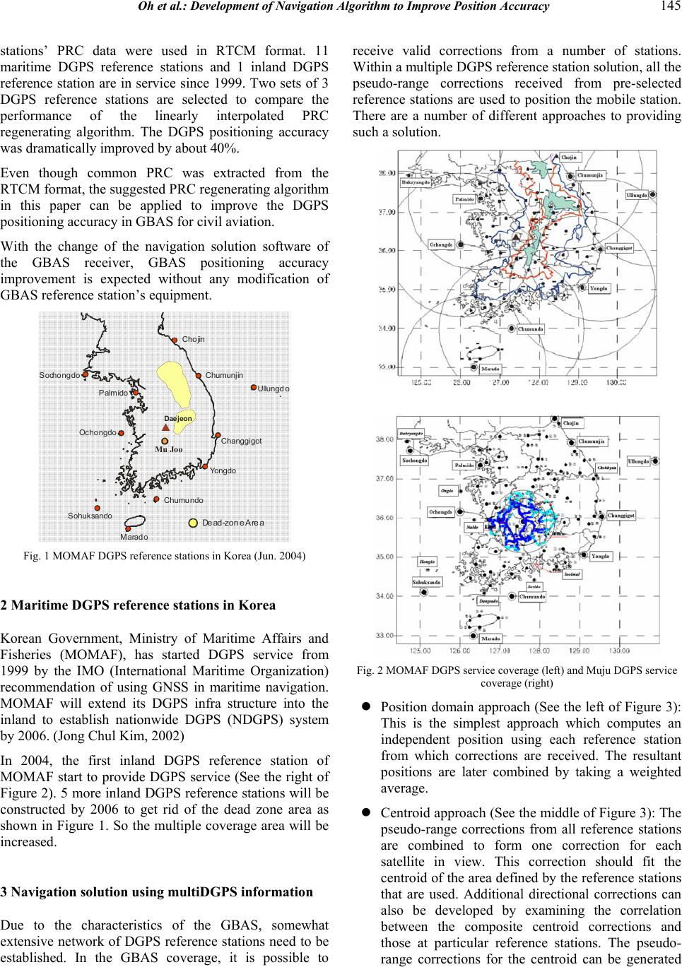 Development of Navigation Algorithm to Improve Position Accuracy by ...