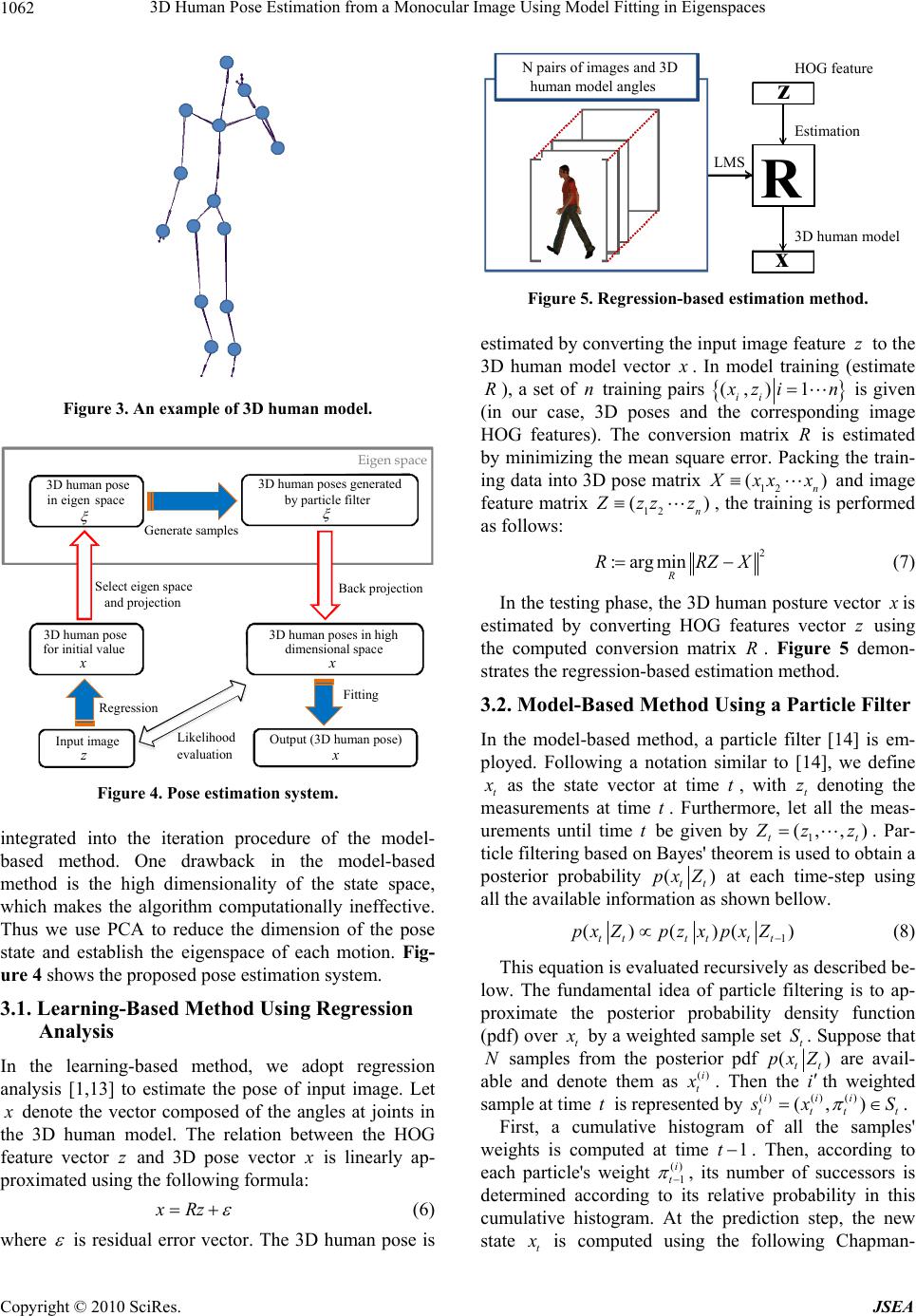 3D Human Pose Estimation from a Monocular Image Using Model Fitting in ...
