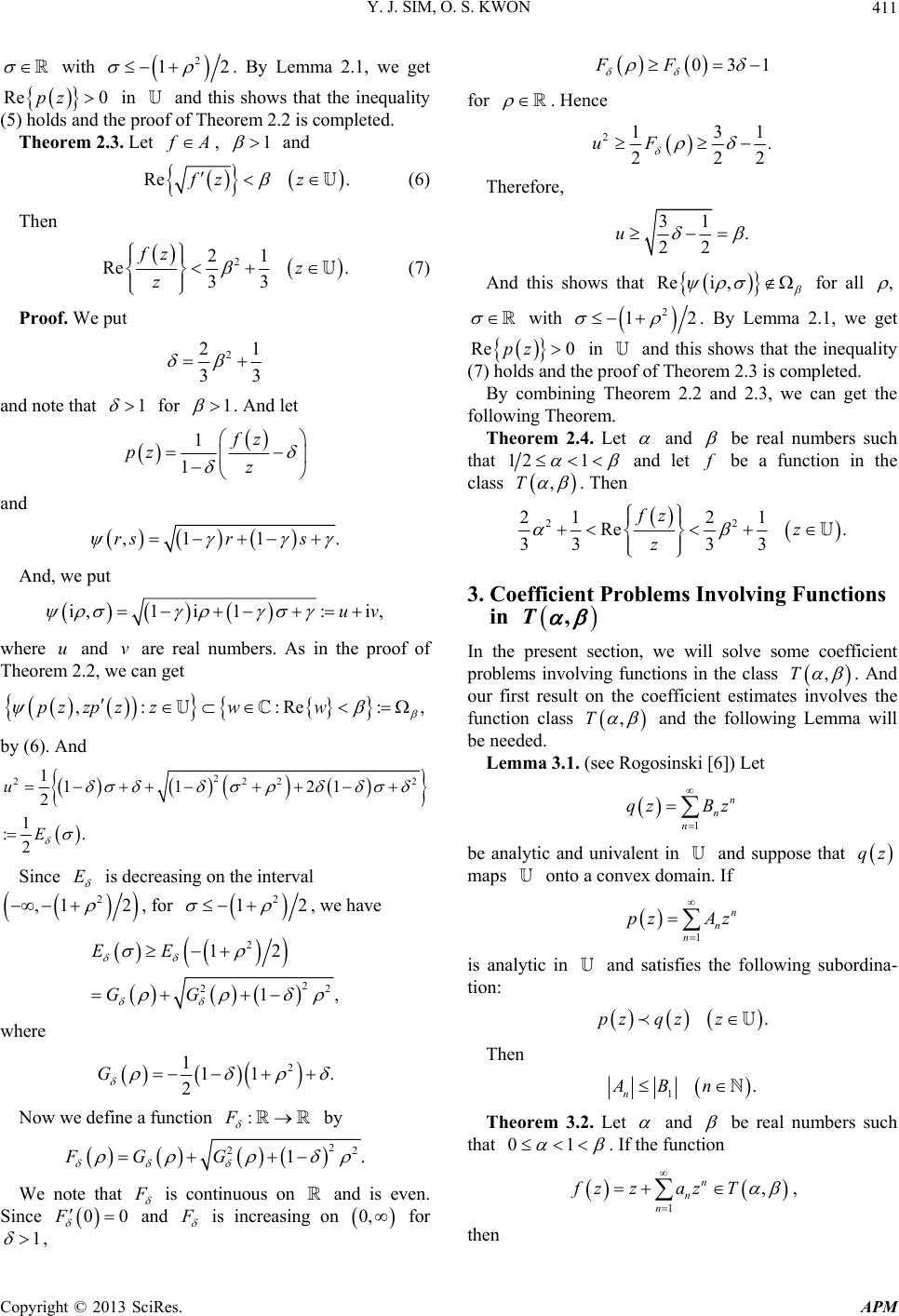 A certain subclass of analytic functions with bounded positive real part