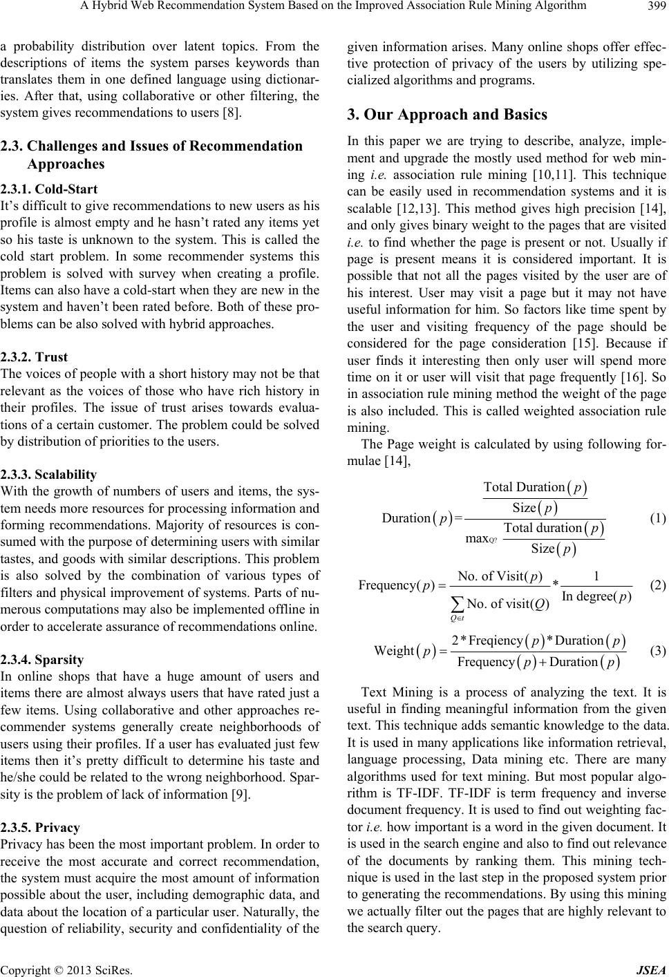 A Hybrid Web Recommendation System Based on the Improved Association ...