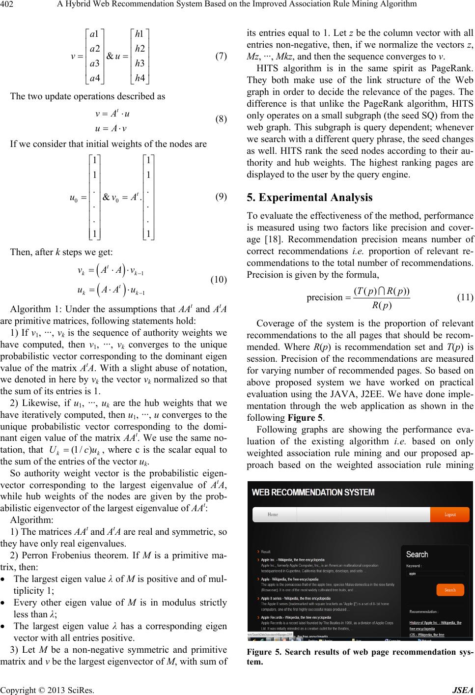 A Hybrid Web Recommendation System Based on the Improved Association ...