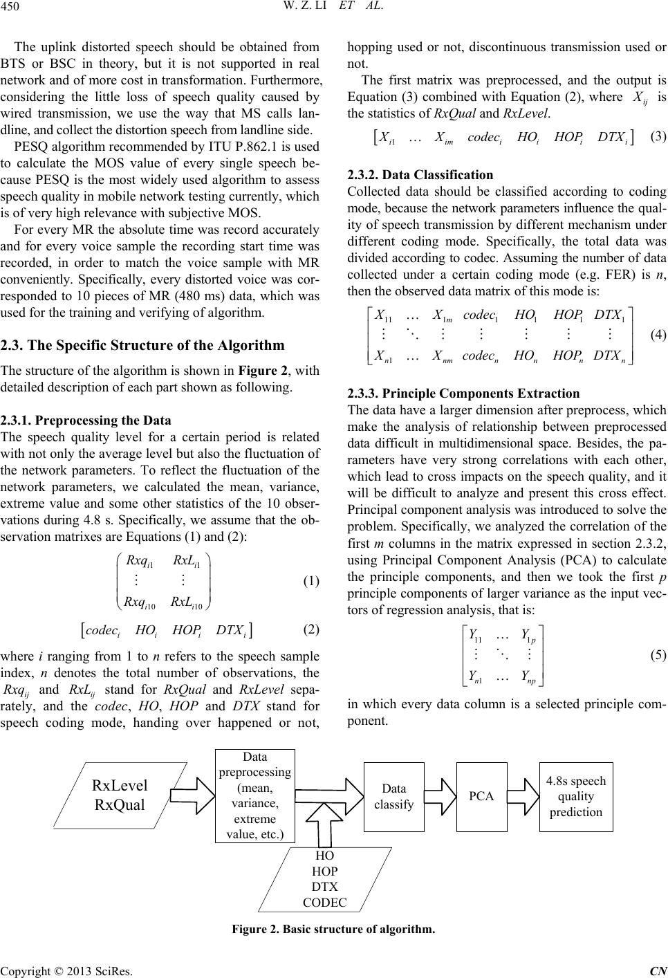 Radio Link Parameters Based QoE Measurement of Voice Service in GSM Network