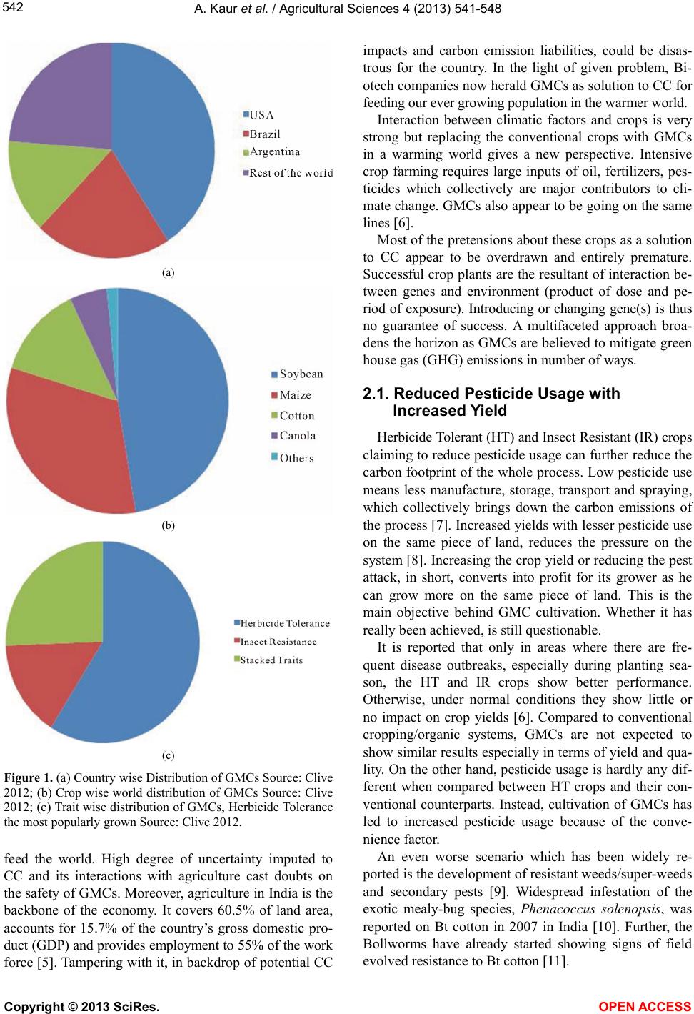 Genetically modified crops and climate change linkages: An Indian ...