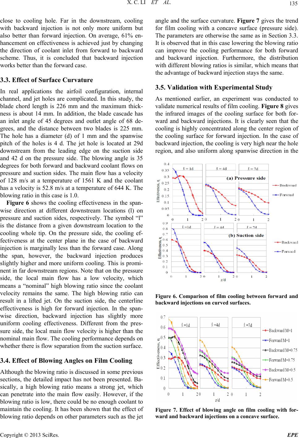 Performance of Gas Turbine Film Cooling with Backward Injection