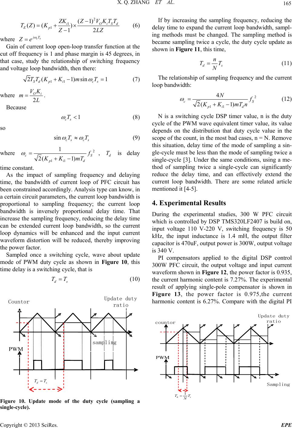 A Digital Controller Design Method to Improve Performance of PFC Converter