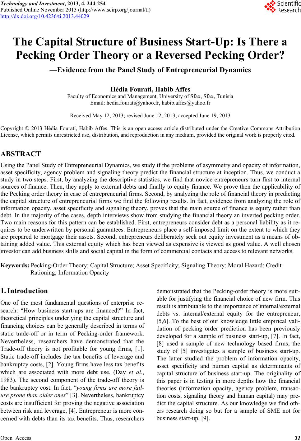 research paper on capital structure