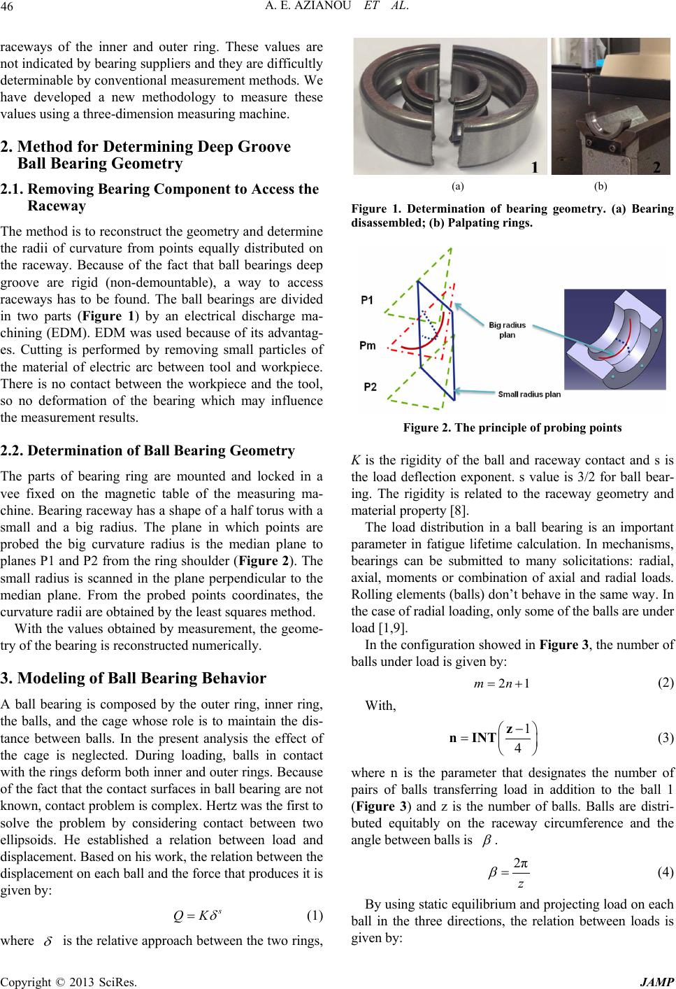 Modeling of the Behavior of a Deep Groove Ball Bearing in Its Housing