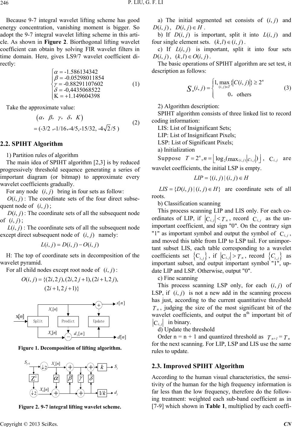 Spight Examples An Improved SPIHT Algorithm for Image Compression in Low Bit Rate