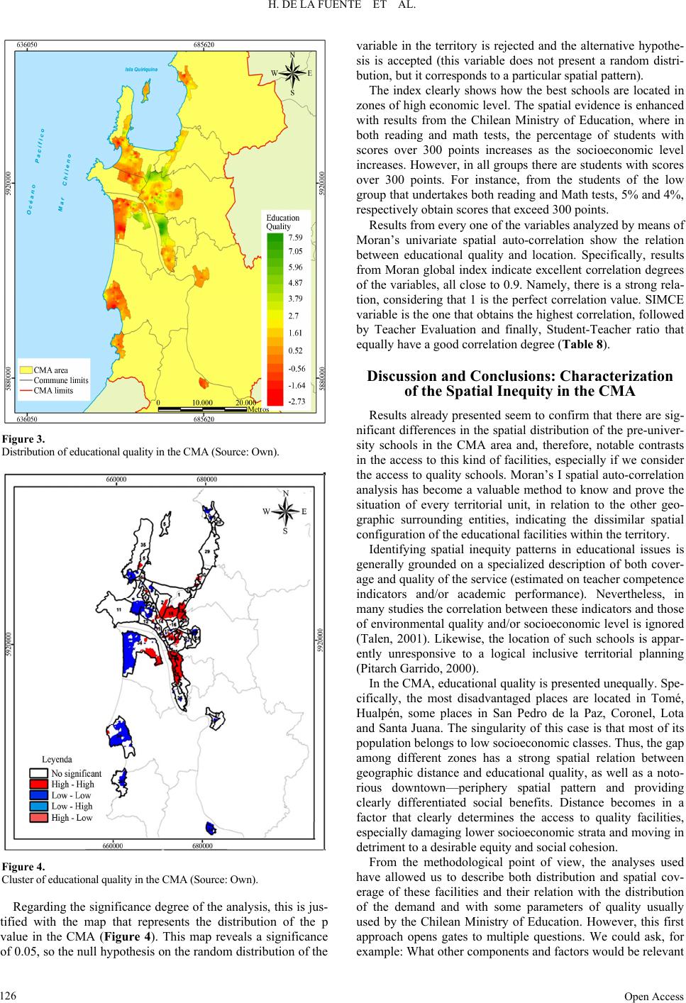 Socio-Spatial Inequality in Education Facilities in the Concepción ...