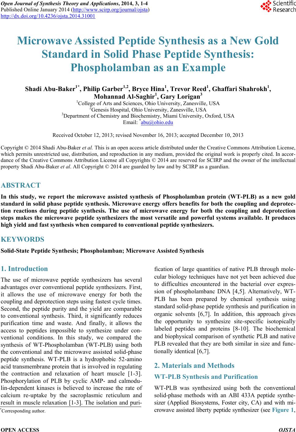 synthesis journal example