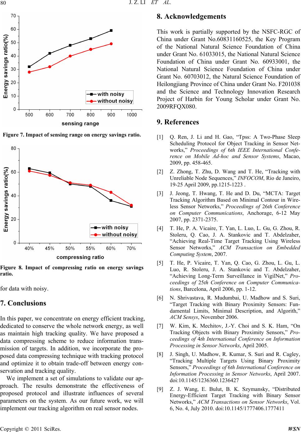 Compressing Information of Target Tracking in Wireless Sensor Networks