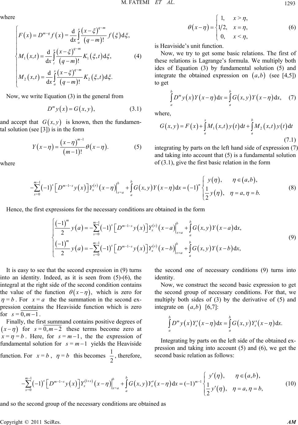 Existence and Uniqueness of Solution for a Fractional Order Integro ...