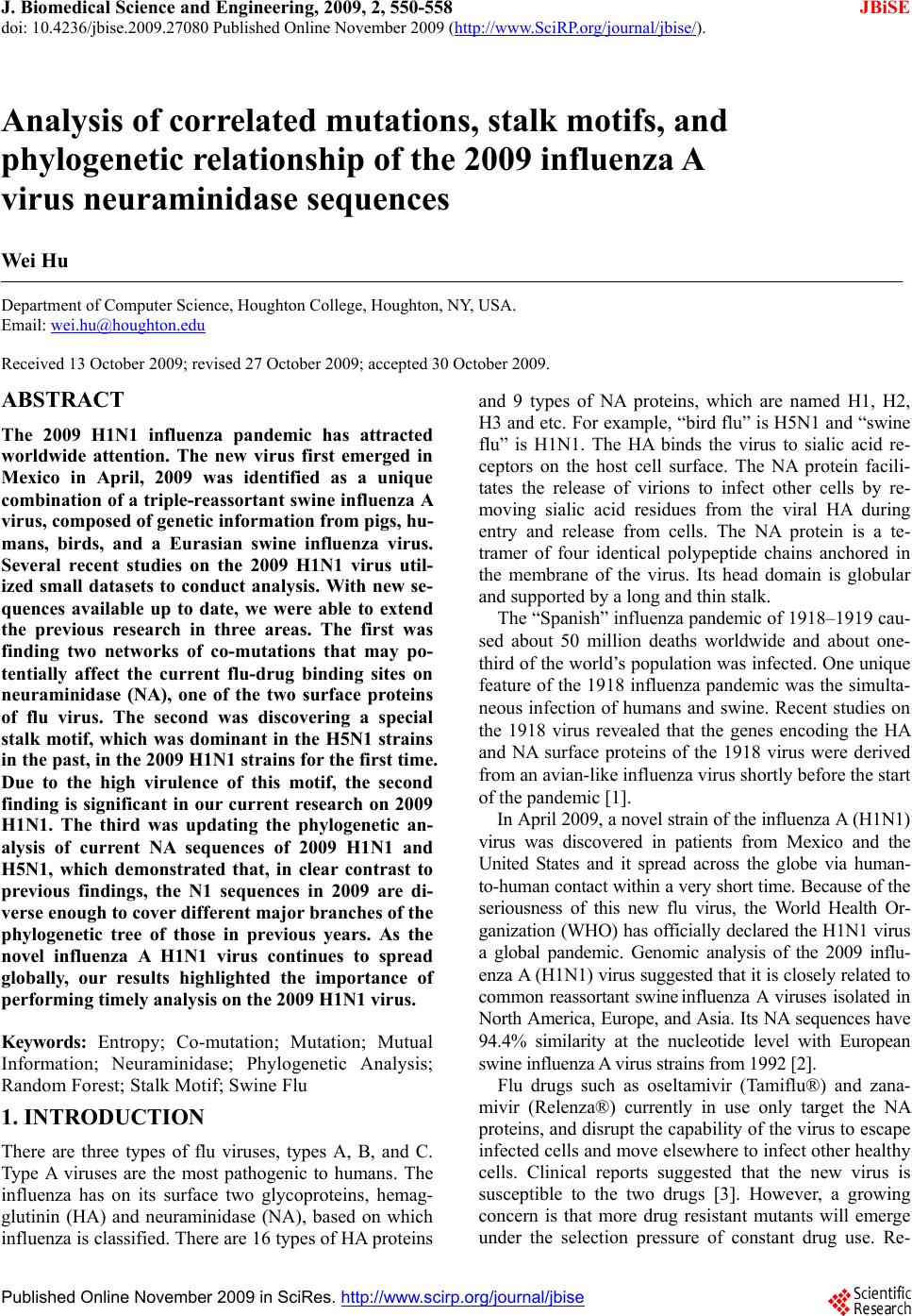 swine flu research paper
