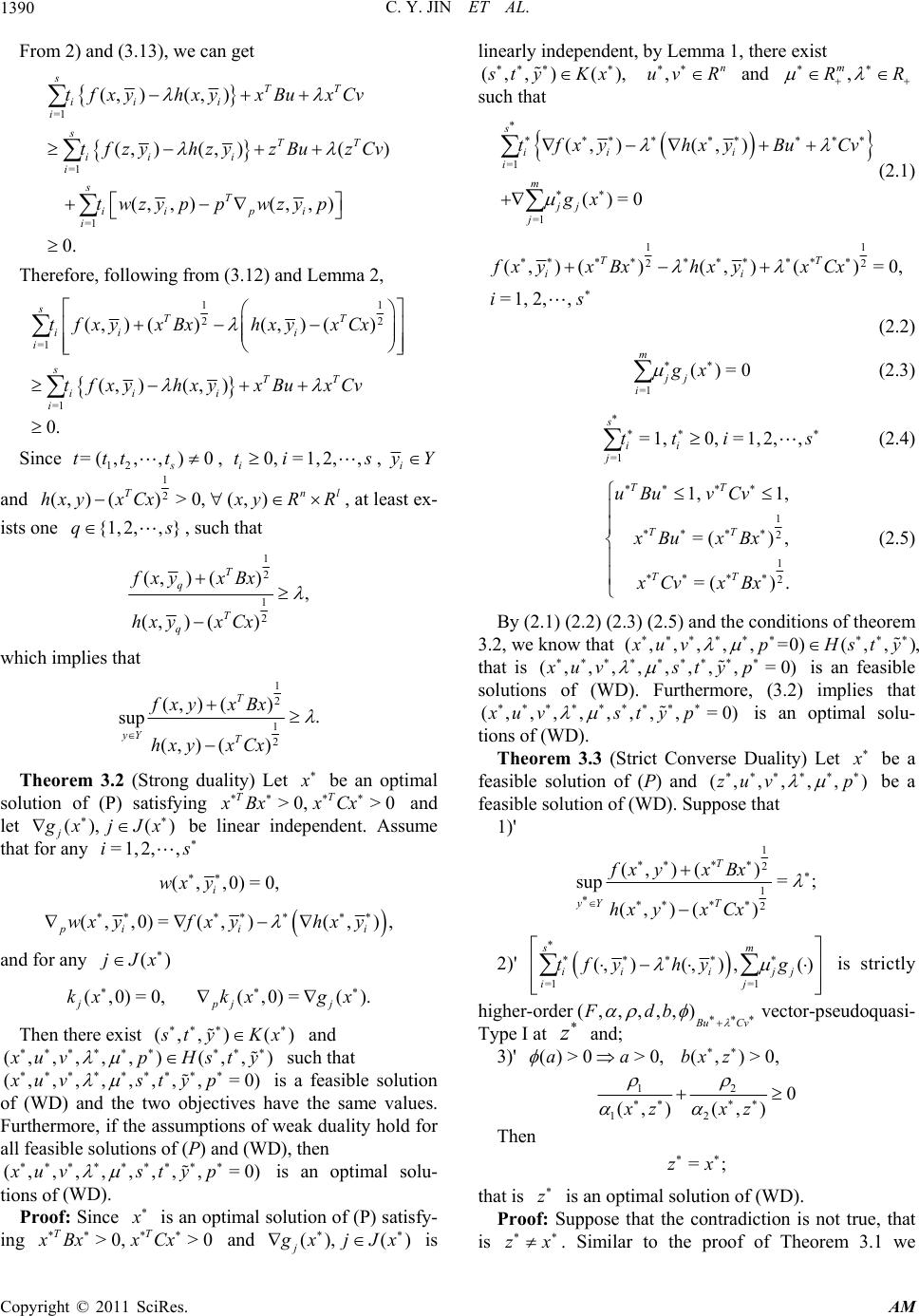 Higher-Order Duality for Minimax Fractional Type Programming Involving ...