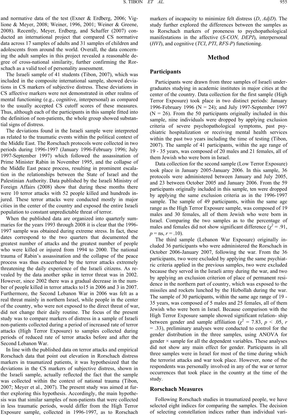 Assessing Effects of National Trauma on Adaptive Functioning of