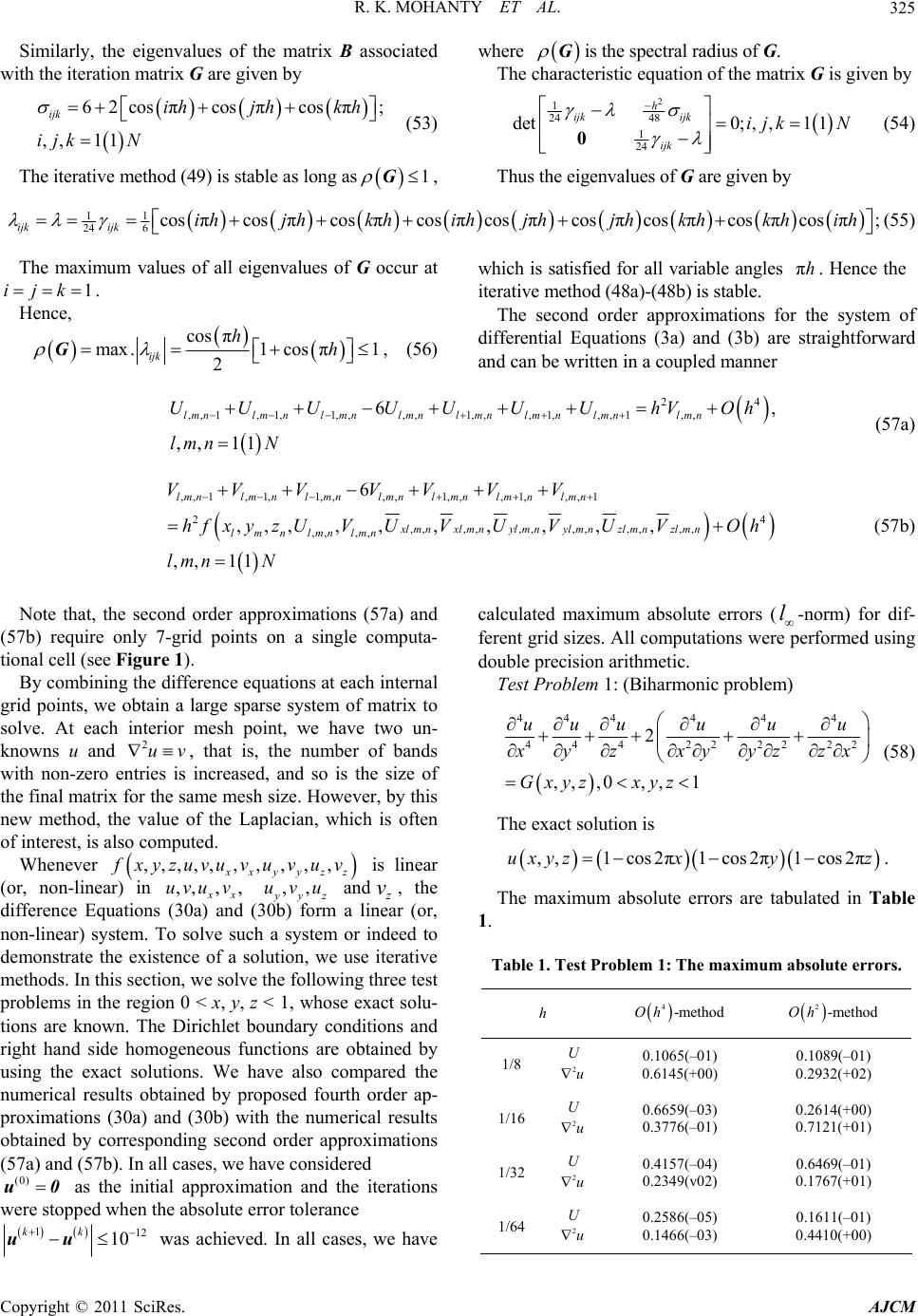 A New Fourth Order Difference Approximation for the Solution of Three ...
