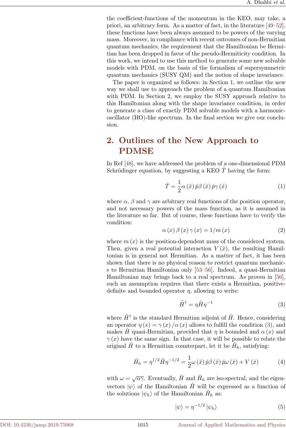 A New Class Of Exactly Solvable Models Within The Schrodinger Equation With Position Dependent Mass